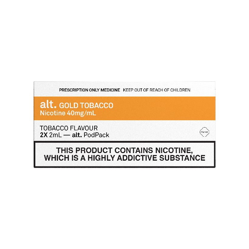 alt - Pods Gold Tobacco 2 x 2mL Pods