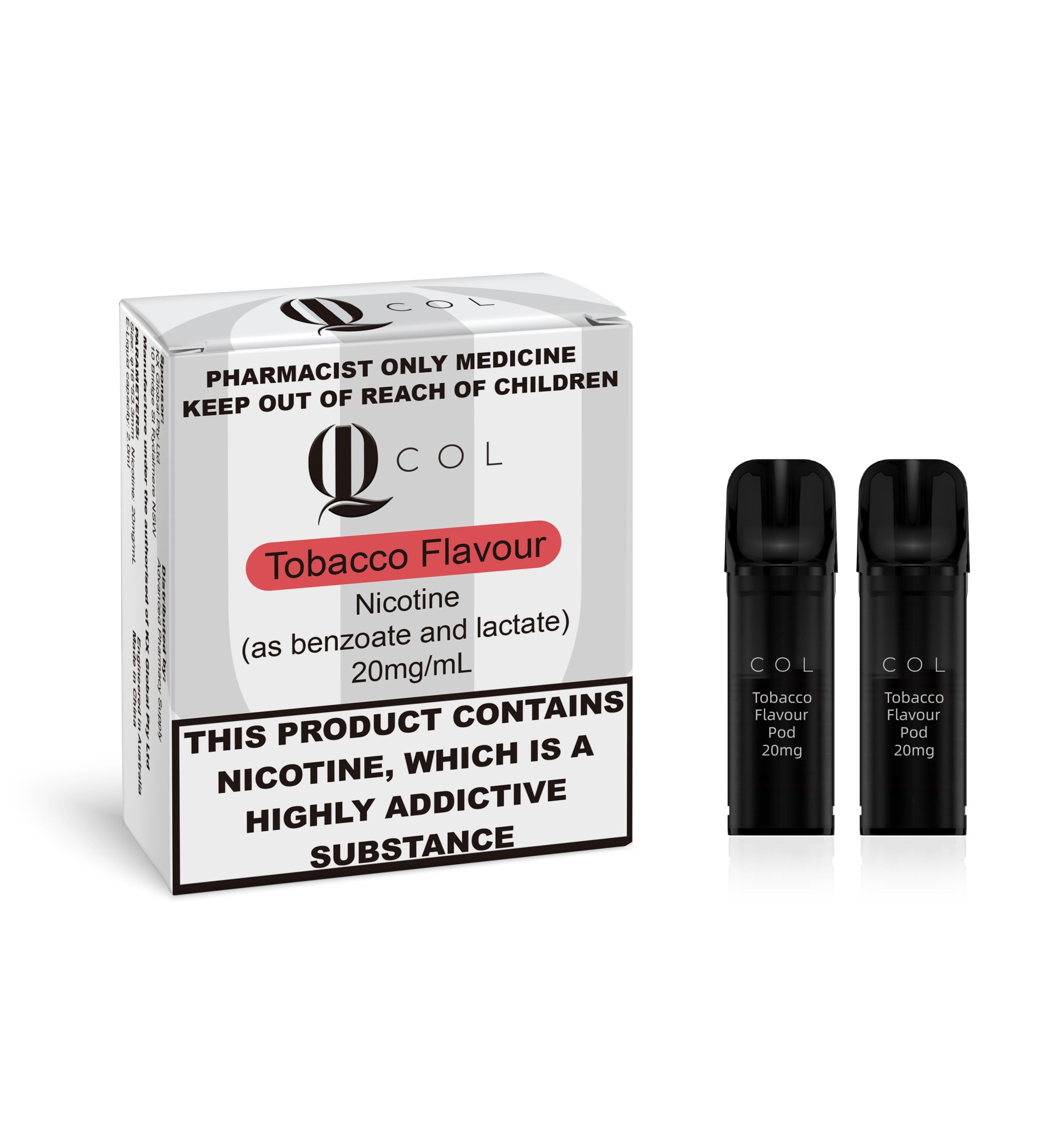 COL Tobacco Flavour Prefilled Pod 2mL (2pcs /pack) 20, 35 & 50mg