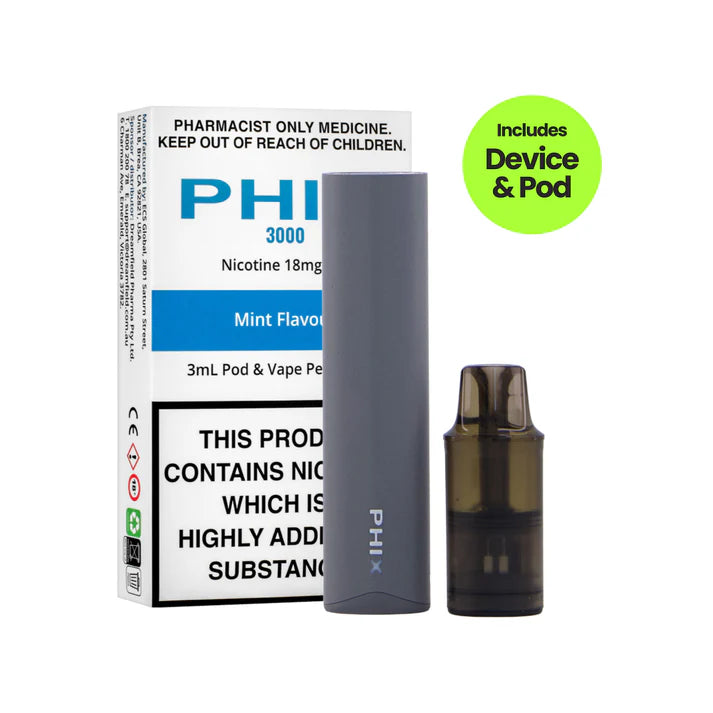 Phix - 3000 Starter Kit Mint 18mg (3ml)