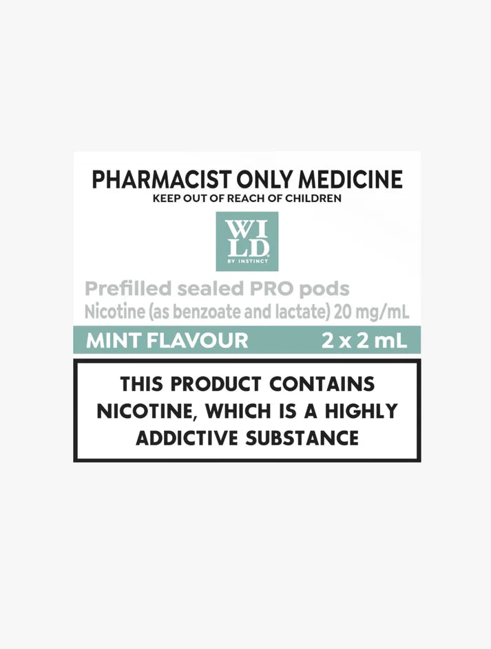 WILD BY INSTINCT PRO PREFILLED POD MINT (2X2ML)