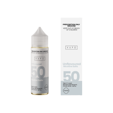 VAPO - E Liquid Unflavoured 60mL Salt
