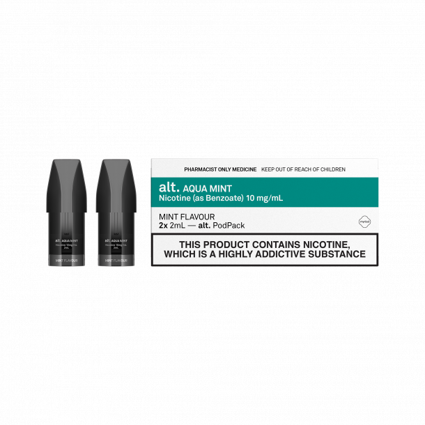 alt - Pods Aqua Mint 2 x 2mL pods