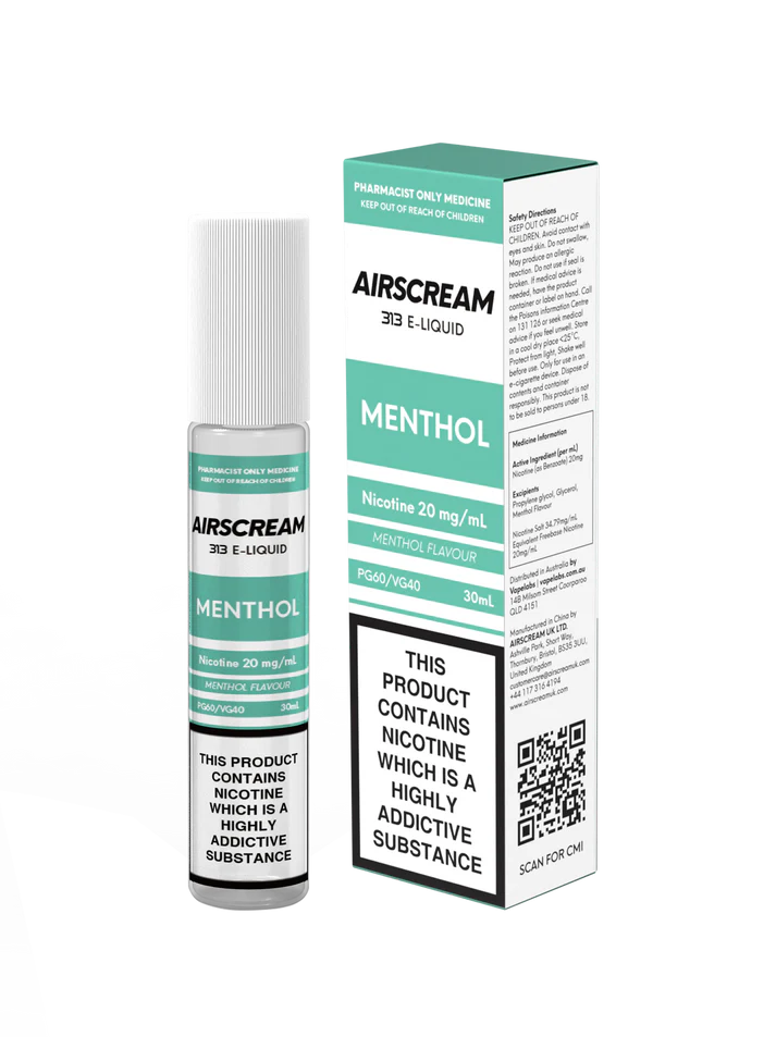AIRSCREAM 313 MENTHOL NICOTINE SALTS (30ML BOTTLE) - S3