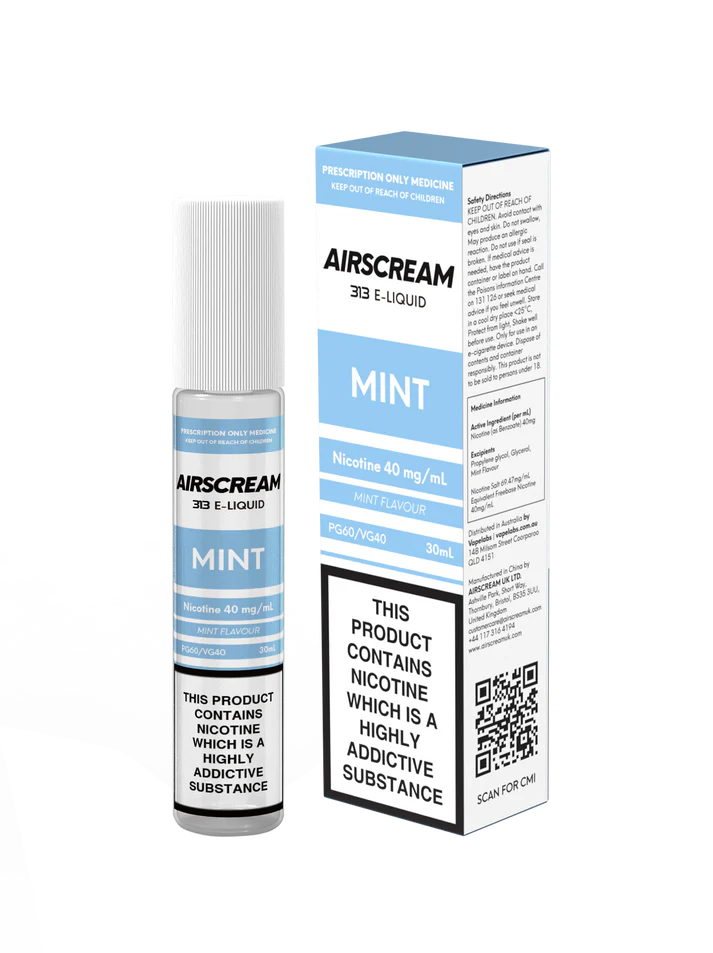 AIRSCREAM 313 MINT NICOTINE SALTS (30ML BOTTLE) - S3