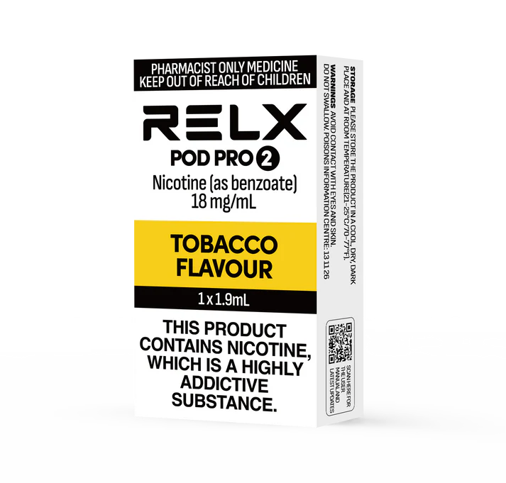 RELX POD TOBACCO (GOLD) 1X1.9ML